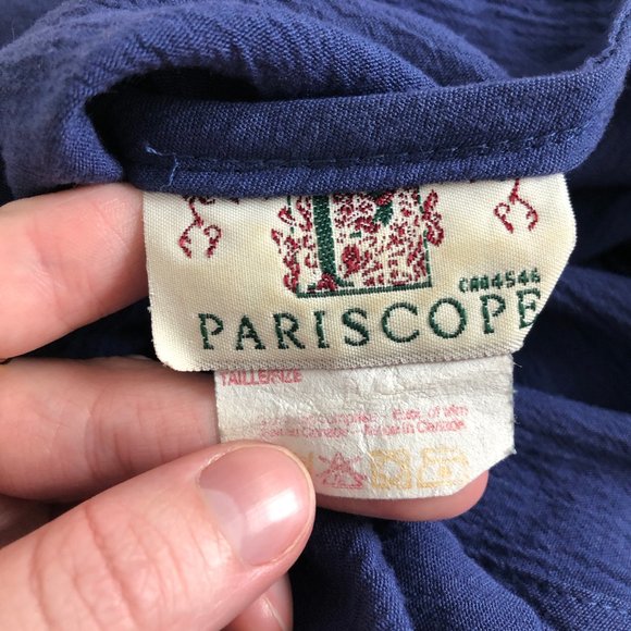 Stunning Vintage Parisian Button Down Midi Dress - Picture 5 of 7